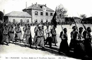 Tlemcen - Gare Defile du 6e Tirailleurs